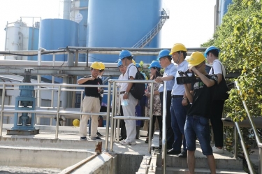 浙江省生态环境厅一行到光临pp电子纸业调查领导