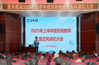 正视局势 破局前行 | pp电子纸业2025年上半年度局势教育暨正风肃纪大会隆沉召开