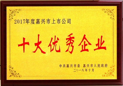 嘉兴市上市公司十大优良企业